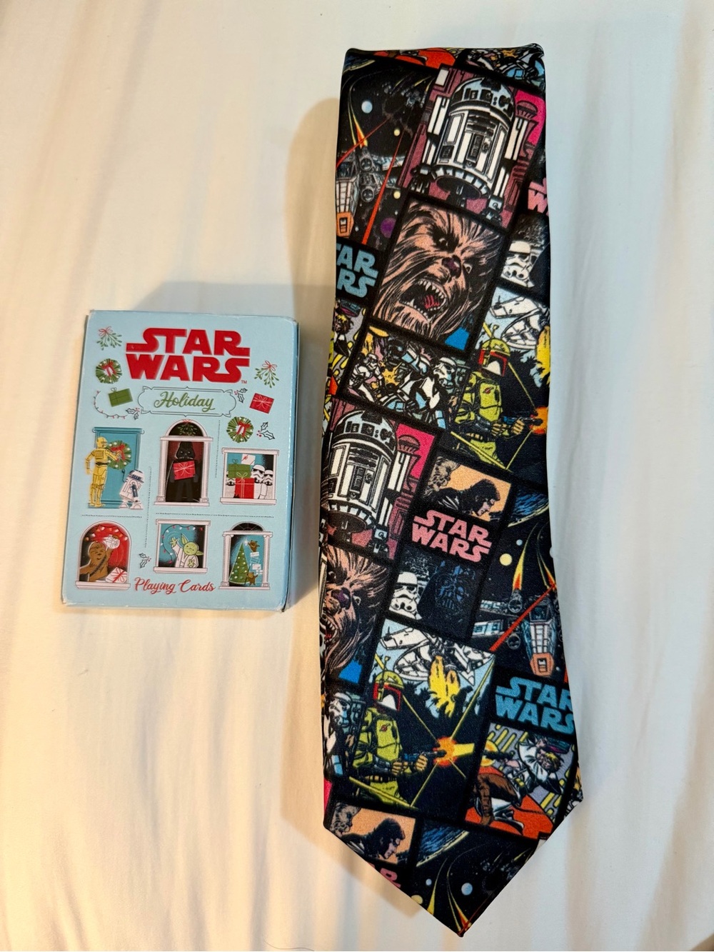 Star Wars Tie Colorful Graphic Print Sci-Fi and Holiday Star Wars Playing Cards